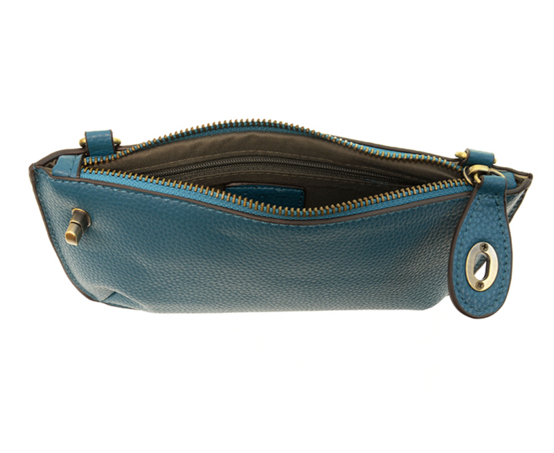 Peacock Xbody Wristlet Clutch