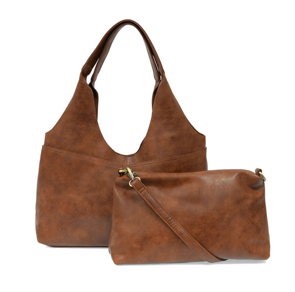 Saddle 2pc Hobo Handbag