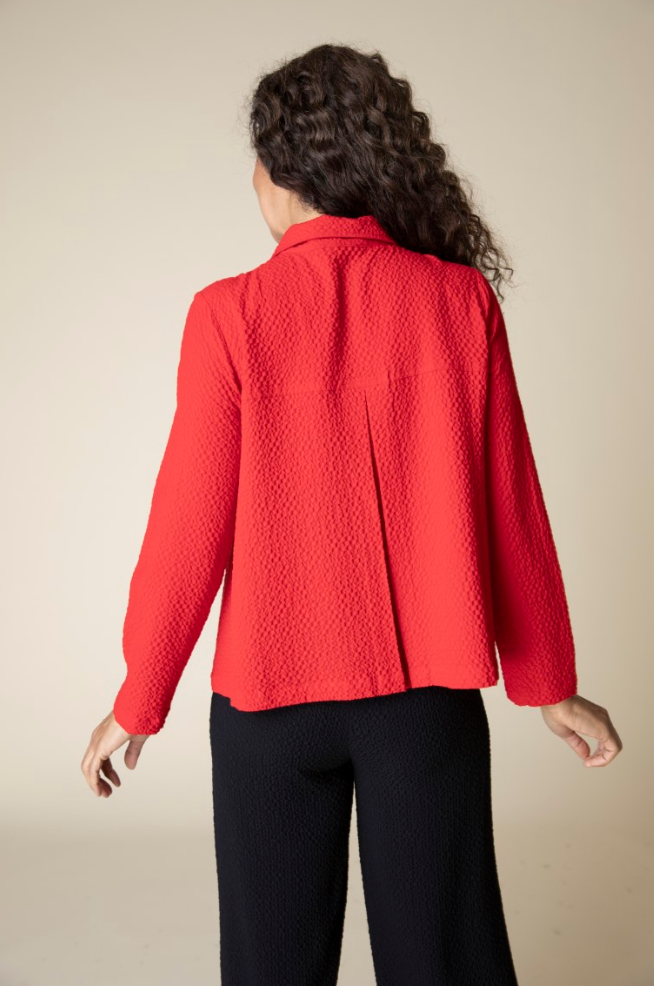 Apple Red Button Cardigan