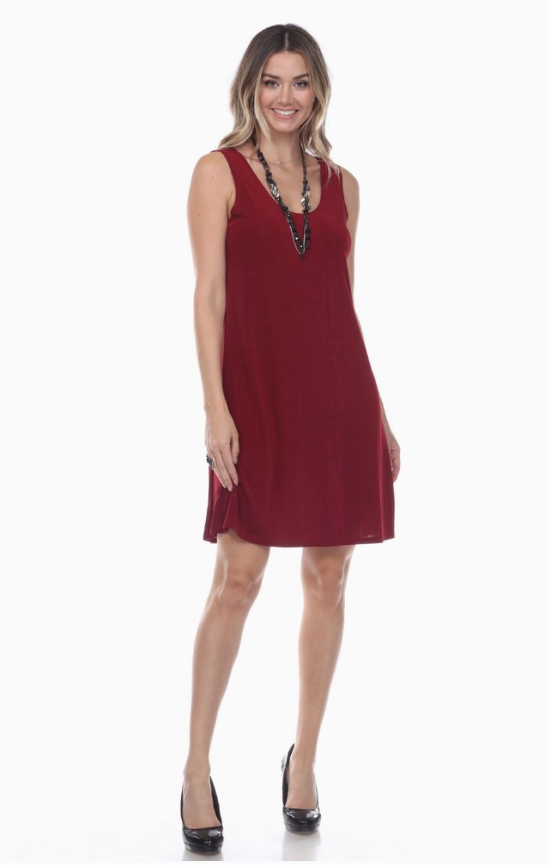 Burgundy Tank Dress