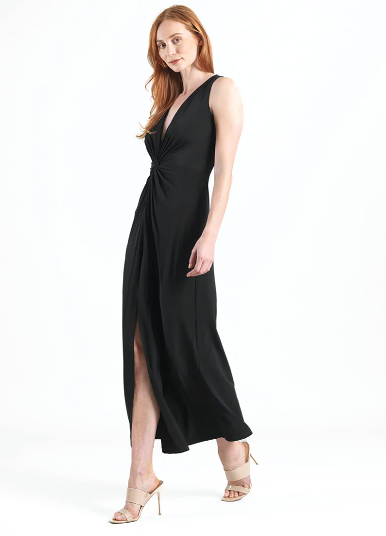 Black Center Maxi Dress