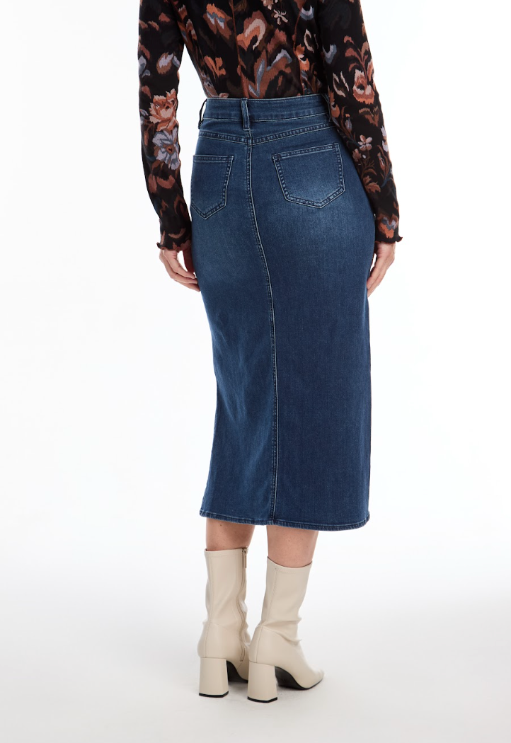 Dark Wash Denim Skirt