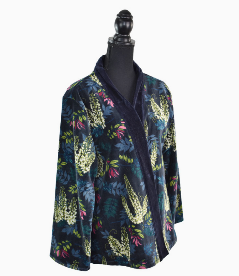 Sjorland Botanical Velvet Black Jacket