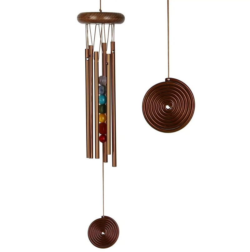 Woodstock Chakra Bronze Chime Seven Stones