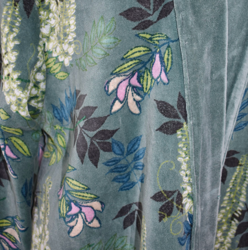 Sjorland Botanical Velvet Green Jacket