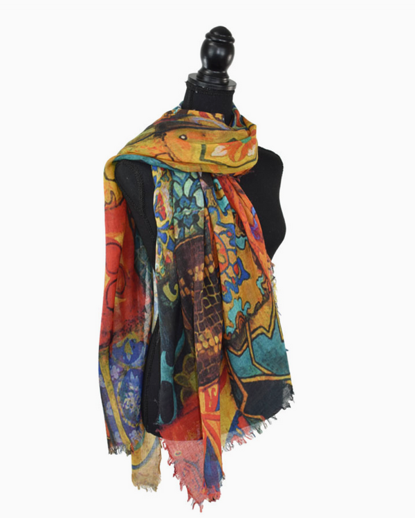 Ayman Mixed Tiles Scarf