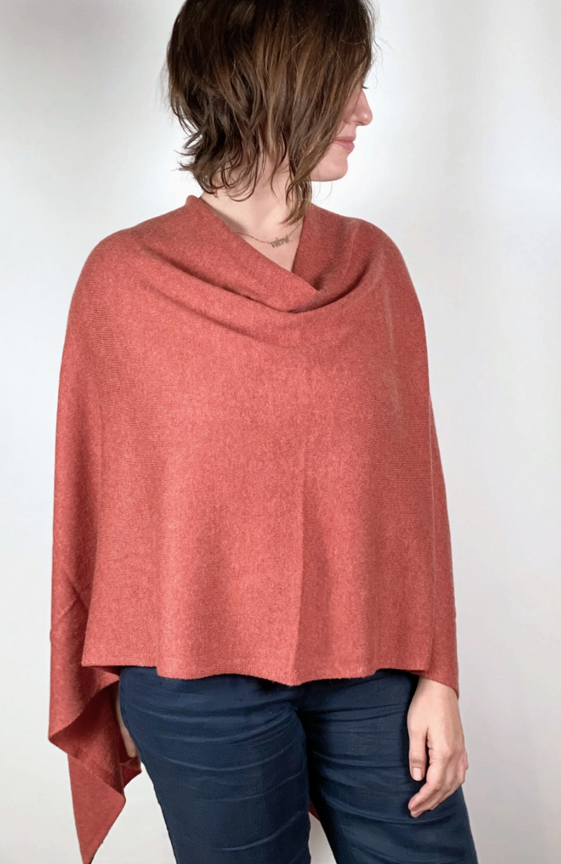 Spice Cashmere Poncho