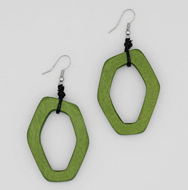 Lime Green Canyon Earrings