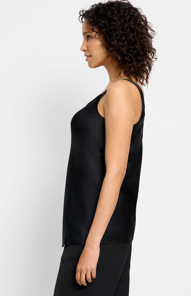 Black Onyx Crepe Cami Top