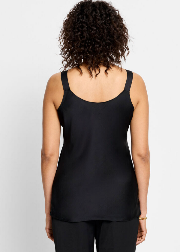 Black Onyx Crepe Cami Top