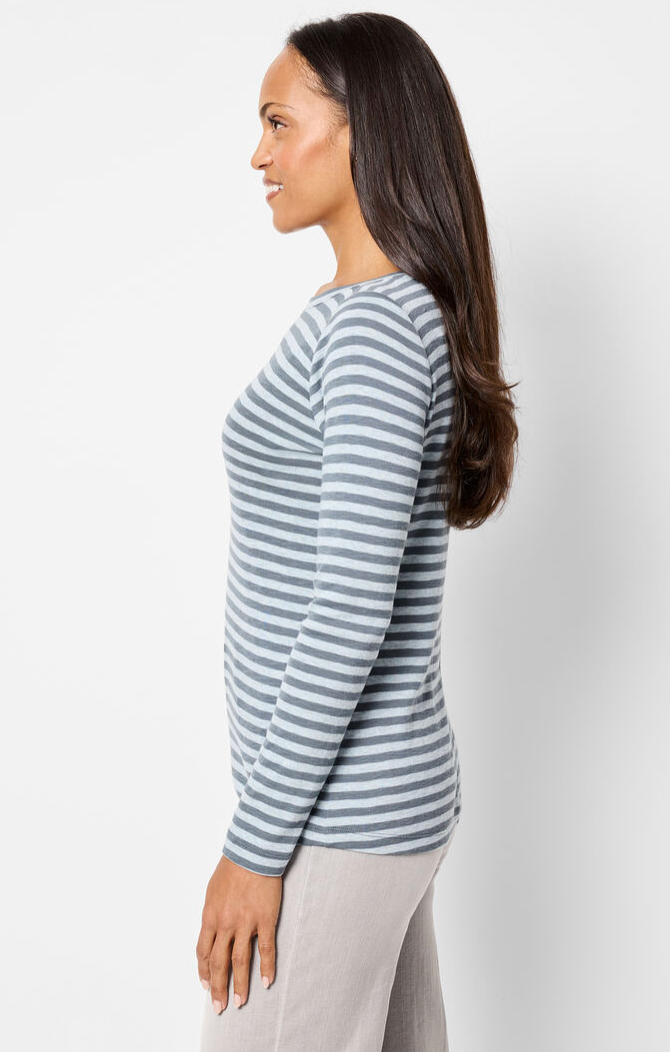 Blue Striped Boat Tee