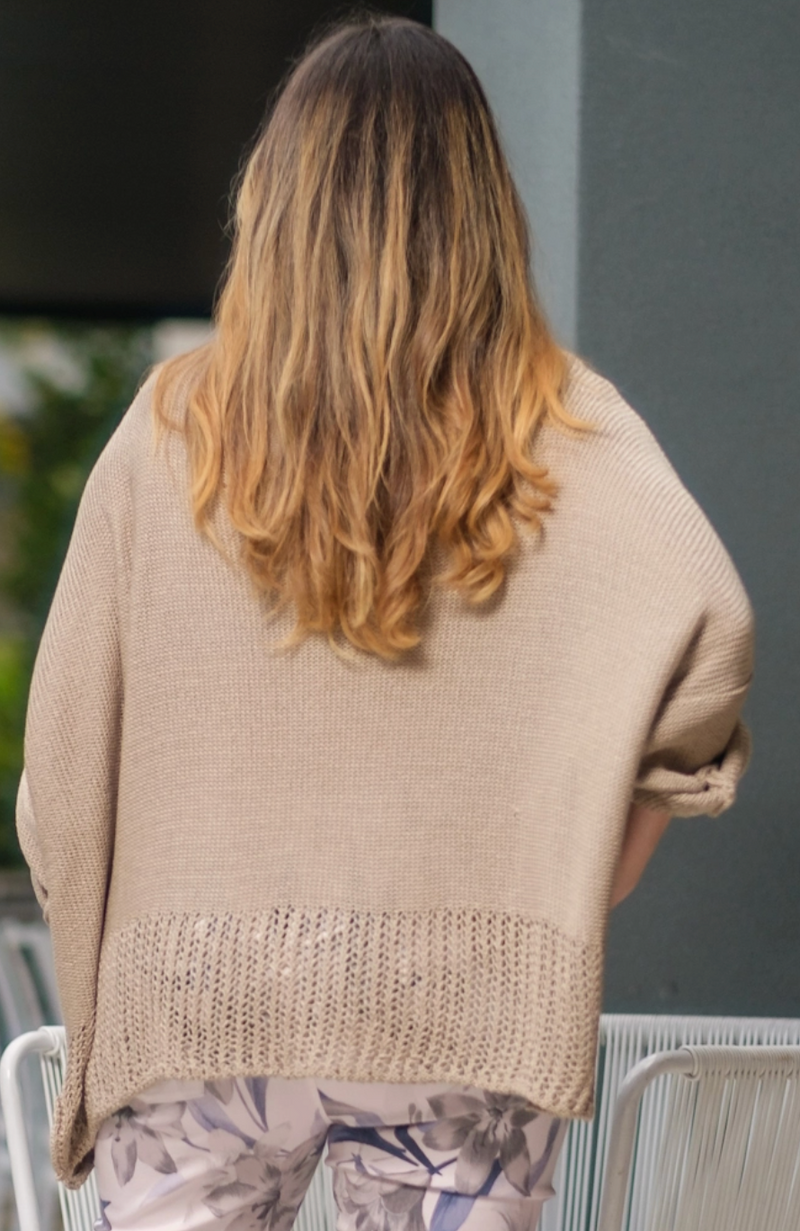 Natural Amani Crop Sweater