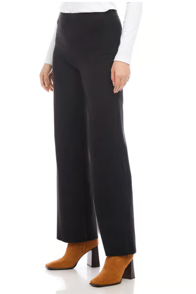 Black Faux Suede Pants