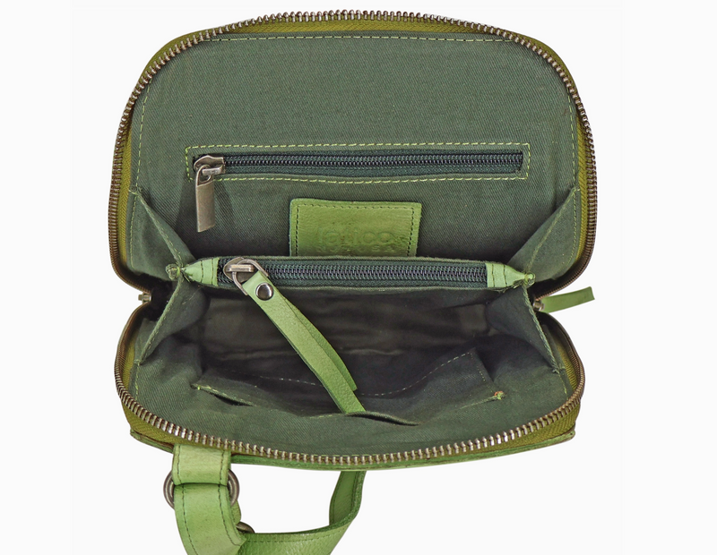 Grass Lucy Leather Organizer Bag