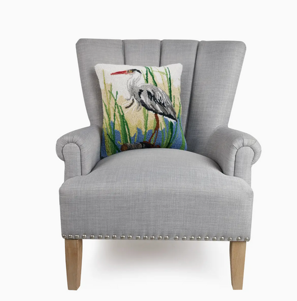 Great Blue Heron Hook Pillow