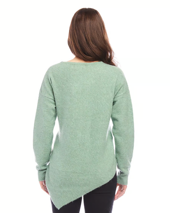 Sage Asym Hem Sweater