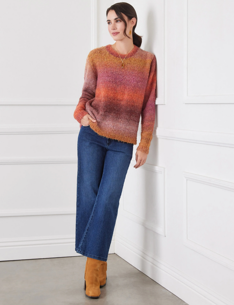 Sunset Ombre Boucle Sweater