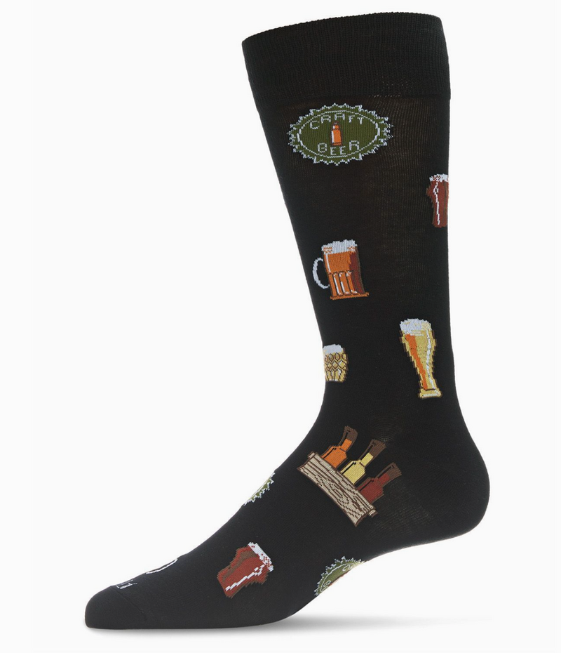 Craft Beer Bamboo Men's Crew Socks