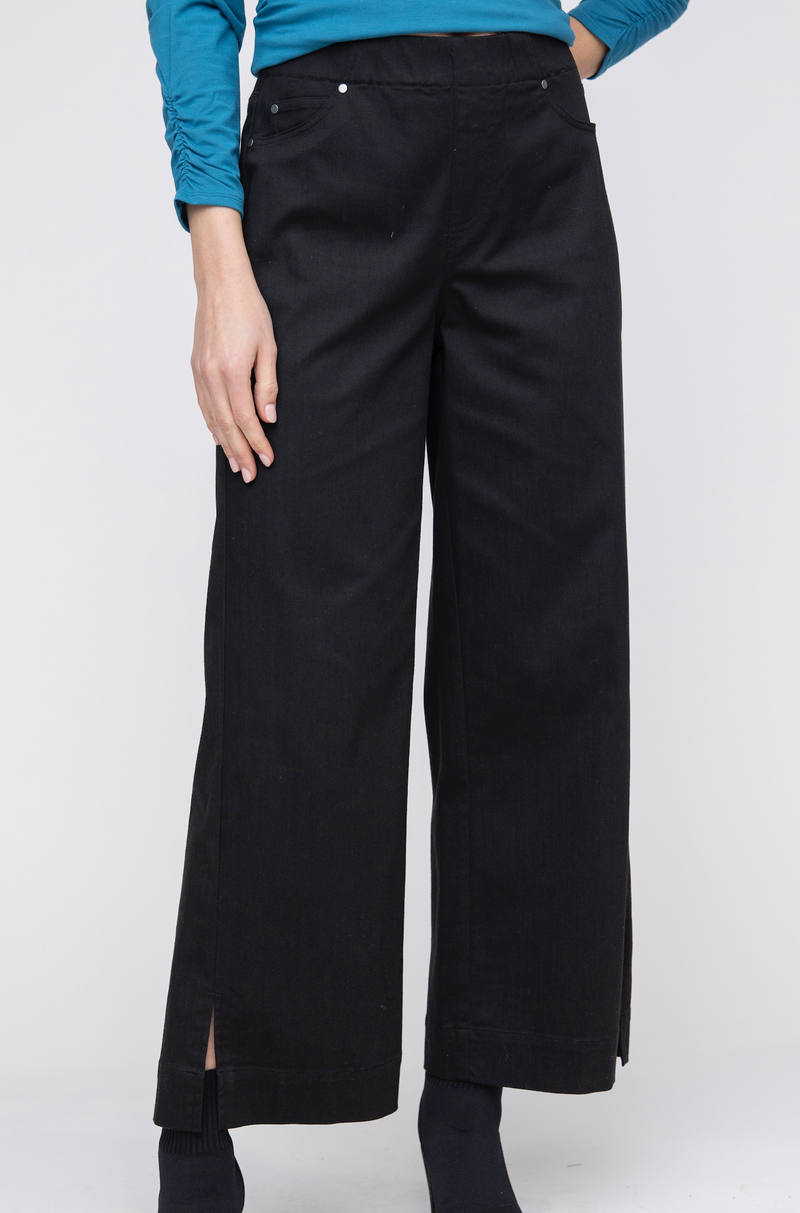 Stretch Pull On Wide Twill Pant