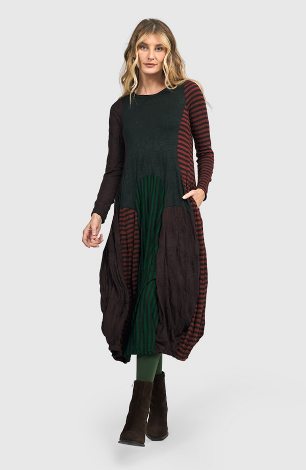 Stripes Lantern Dress