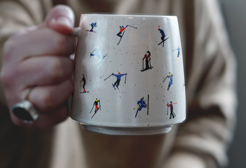 Ski Adventure Stoneware Mug