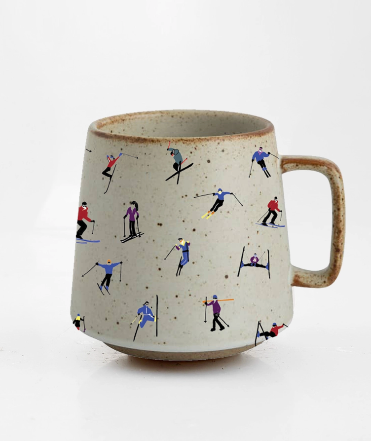 Ski Adventure Stoneware Mug