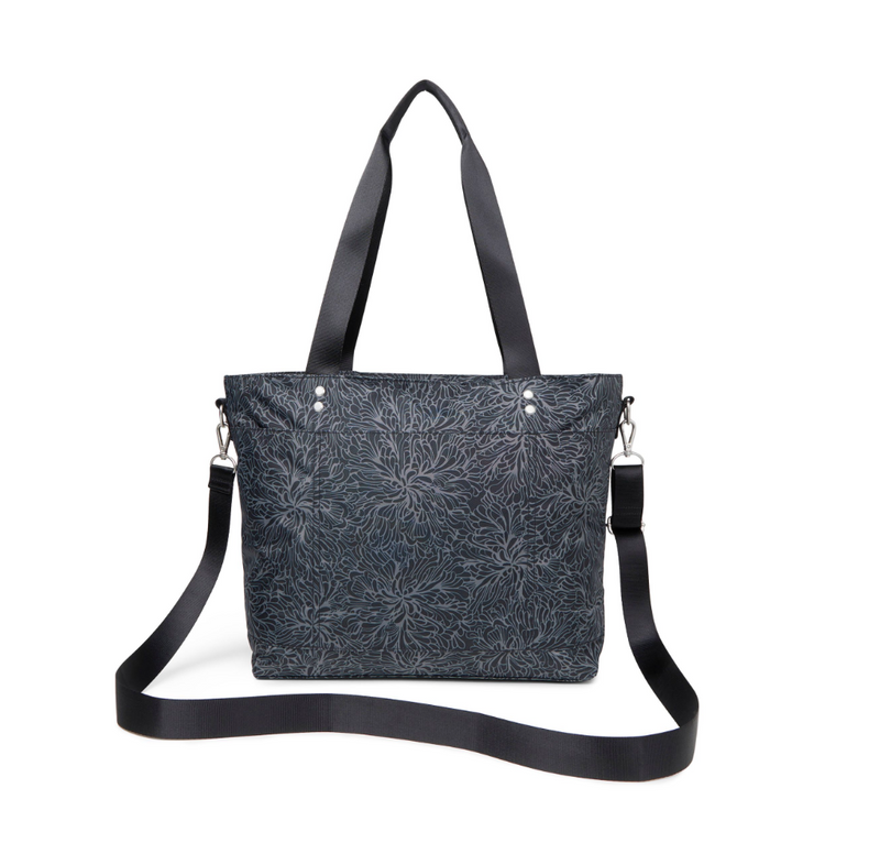 Midnight Blossom Carryall Tote Bag