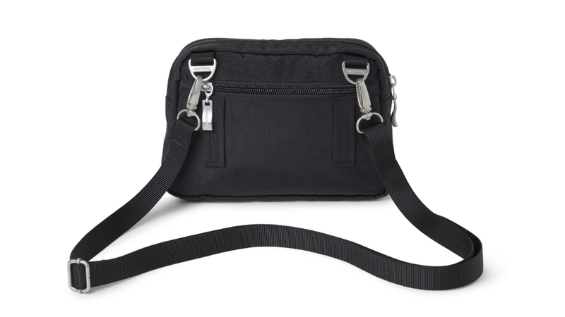 Black Triple Zip Bag