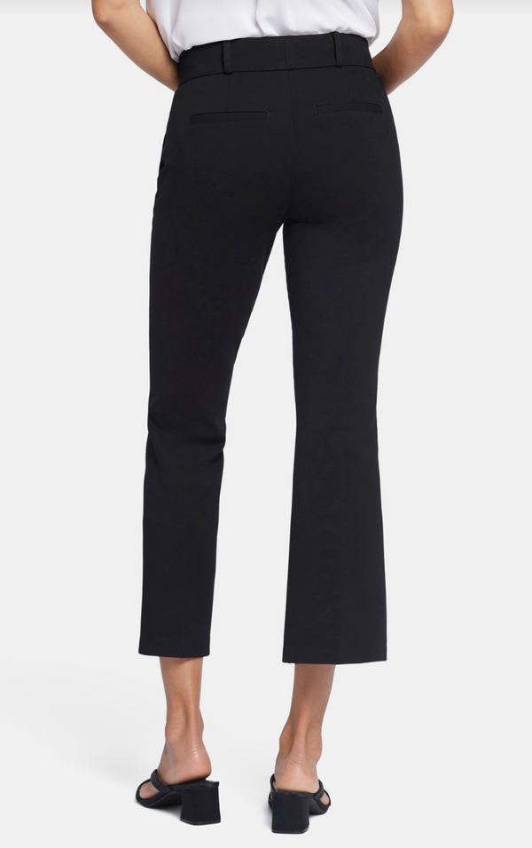 Pull-On Flared Ankle Trouser Pants