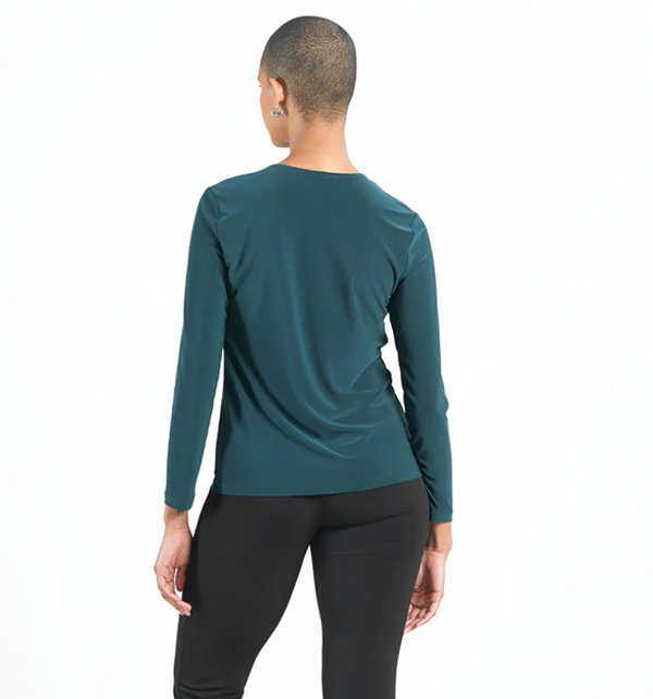 Hunter Green Staple Crew Top