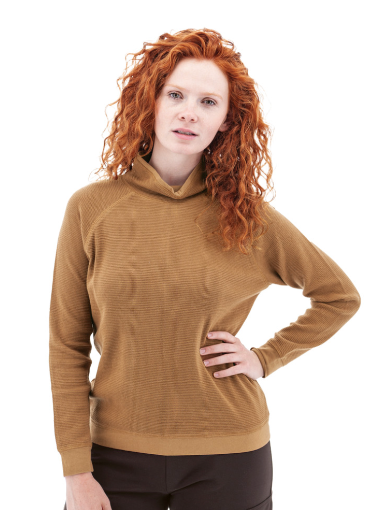 Tobacco Brown Cowl Neck Top