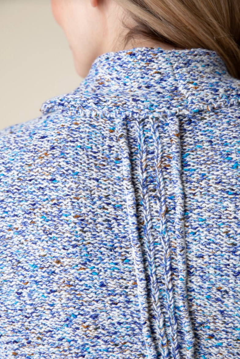 Sapphire Confetti Cowl Sweater