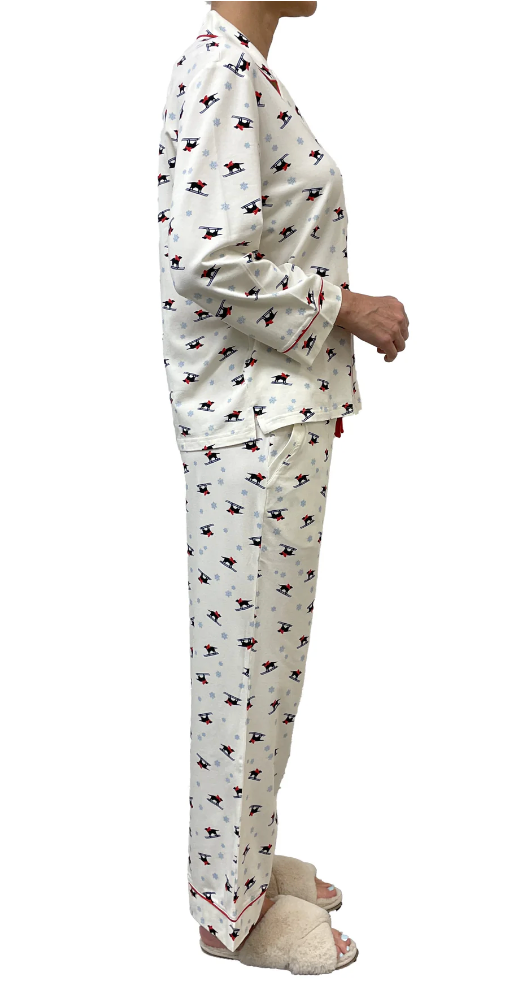 Skiing Dogs Pajama Set