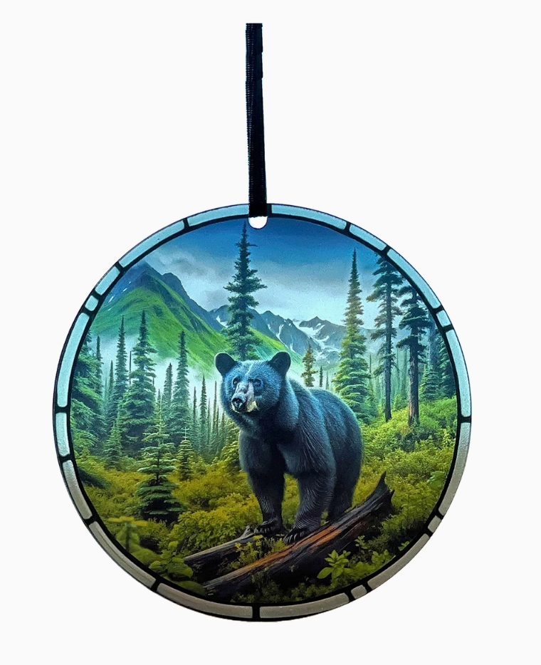 Black Bear Window Ornament