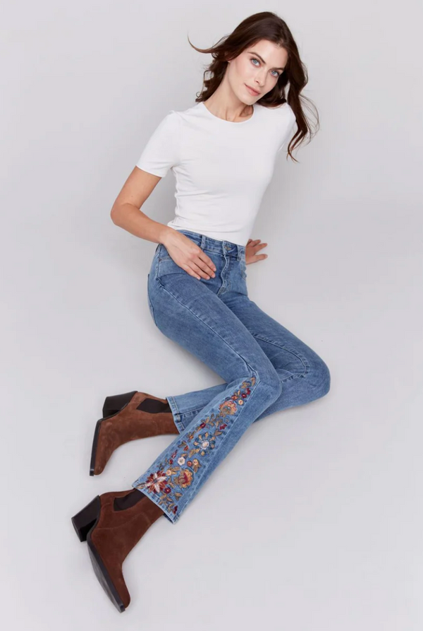 Embroidered Boot Jean