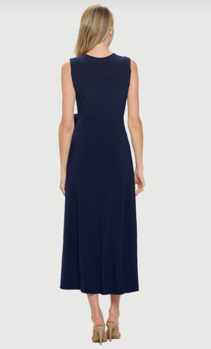 Navy Aline Midi Dress