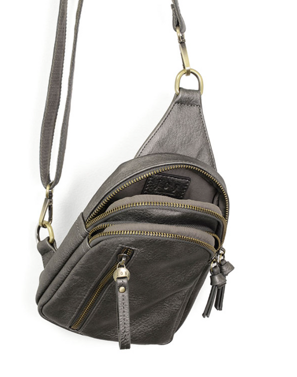 Metallic Chrome Skyler Sling Bag