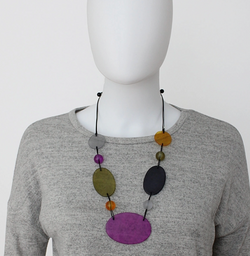 Purple Frosted Margot Necklace