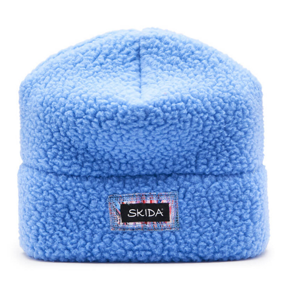 Blue High Pile Fleece Hat