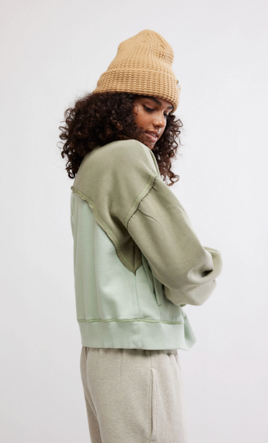 Sage Colorblock Pullover