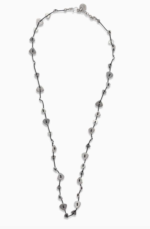 Silver Long Triangle Necklace