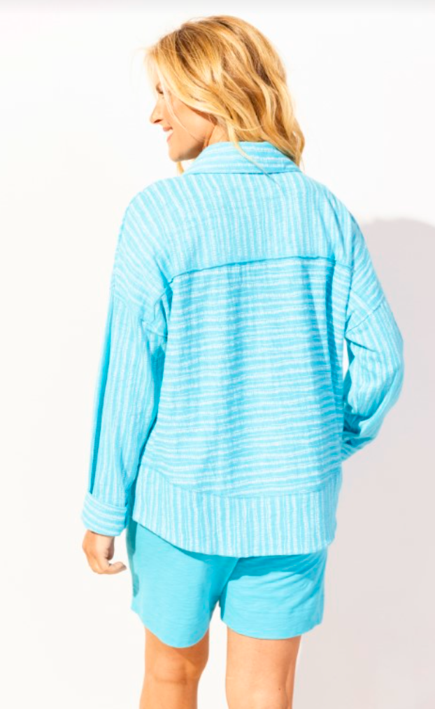 Maui Stripe Cotton Pullover