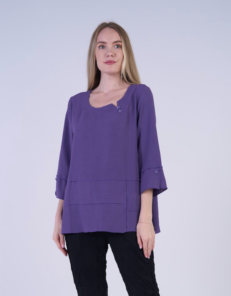 Purple Airflow Button Top