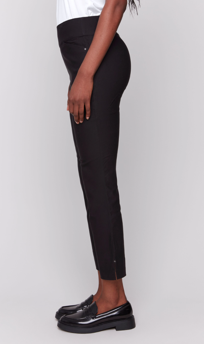 Black Capri Pocket Pant