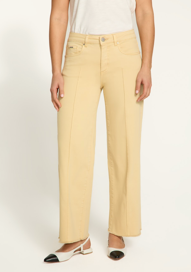 Yellow Wide Ankle Jean