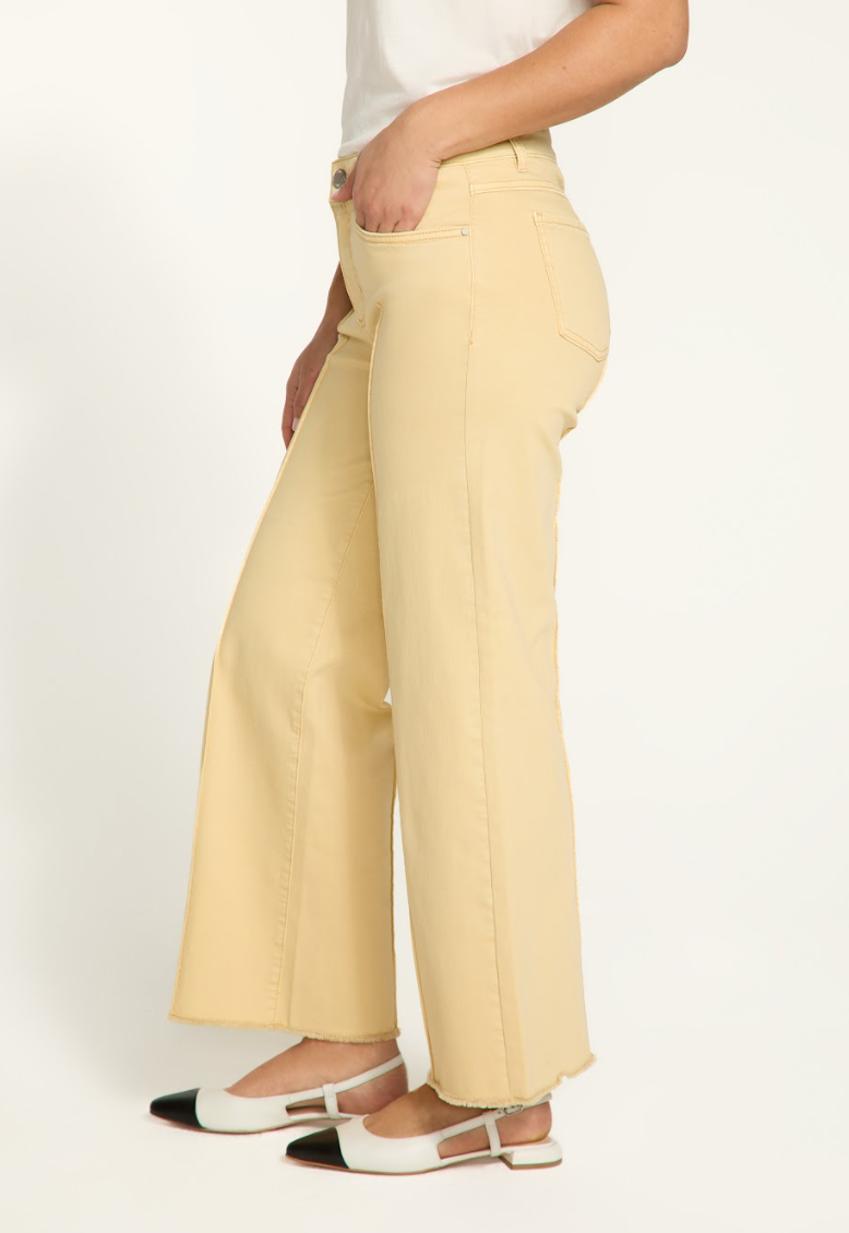 Yellow Wide Ankle Jean