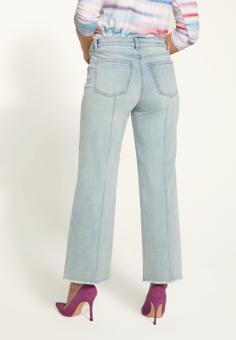 Light Wash Wide Ankle Jean