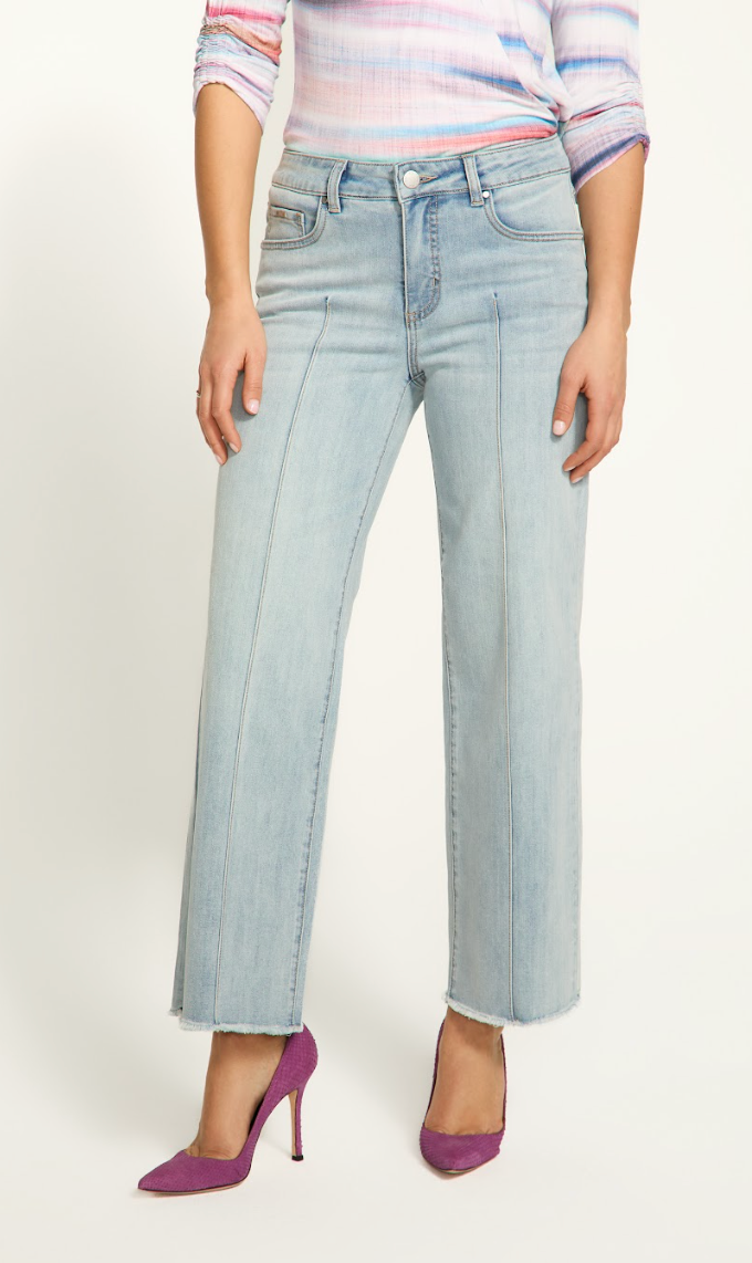 Light Wash Wide Ankle Jean