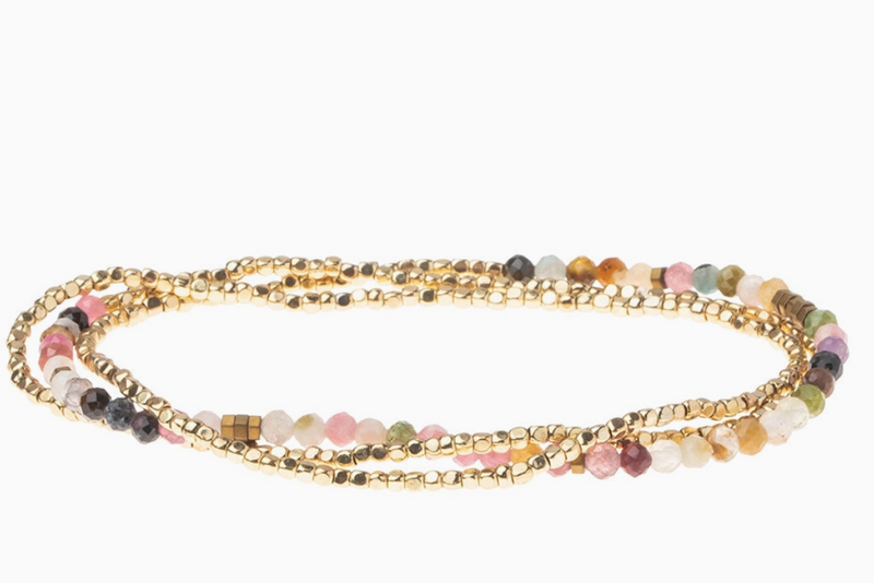 Tourmaline Beaded Stacking Bracelet