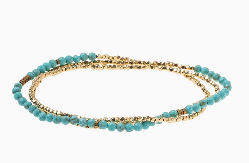 Turquoise Beaded Stacking Bracelet